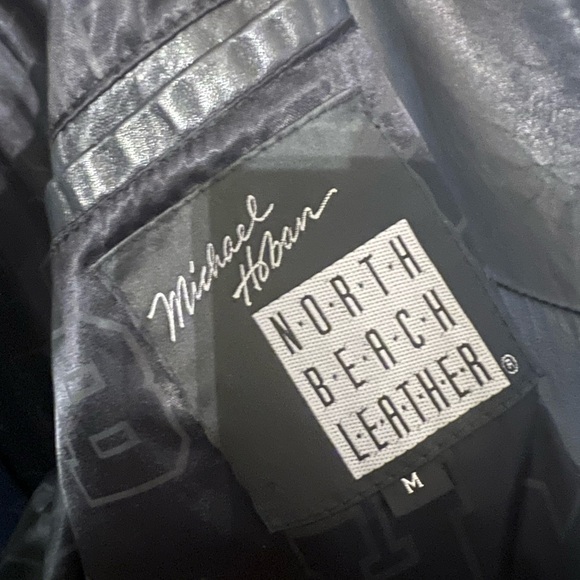 Vintage 1980’s Michael Hoban Hobo Stop Light USA Leather Jacket In Living Color - Picture 12 of 14